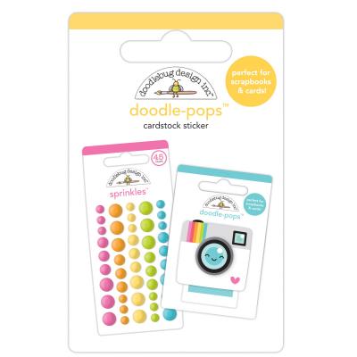 Doodlebug Cute & Crafty Doodle-Pops Sticker - Doodle Minis